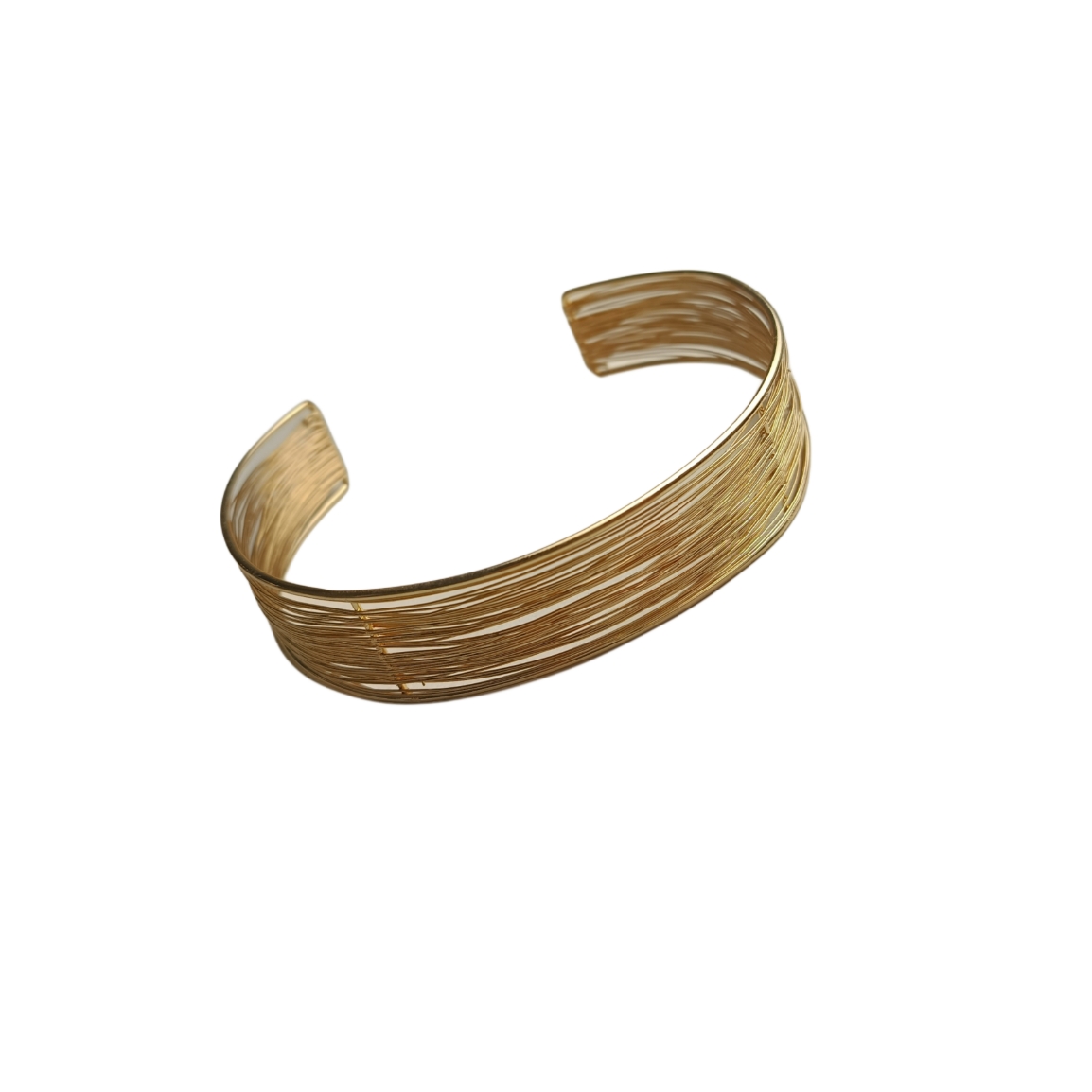 گردنبند طوق سیمی طلایی