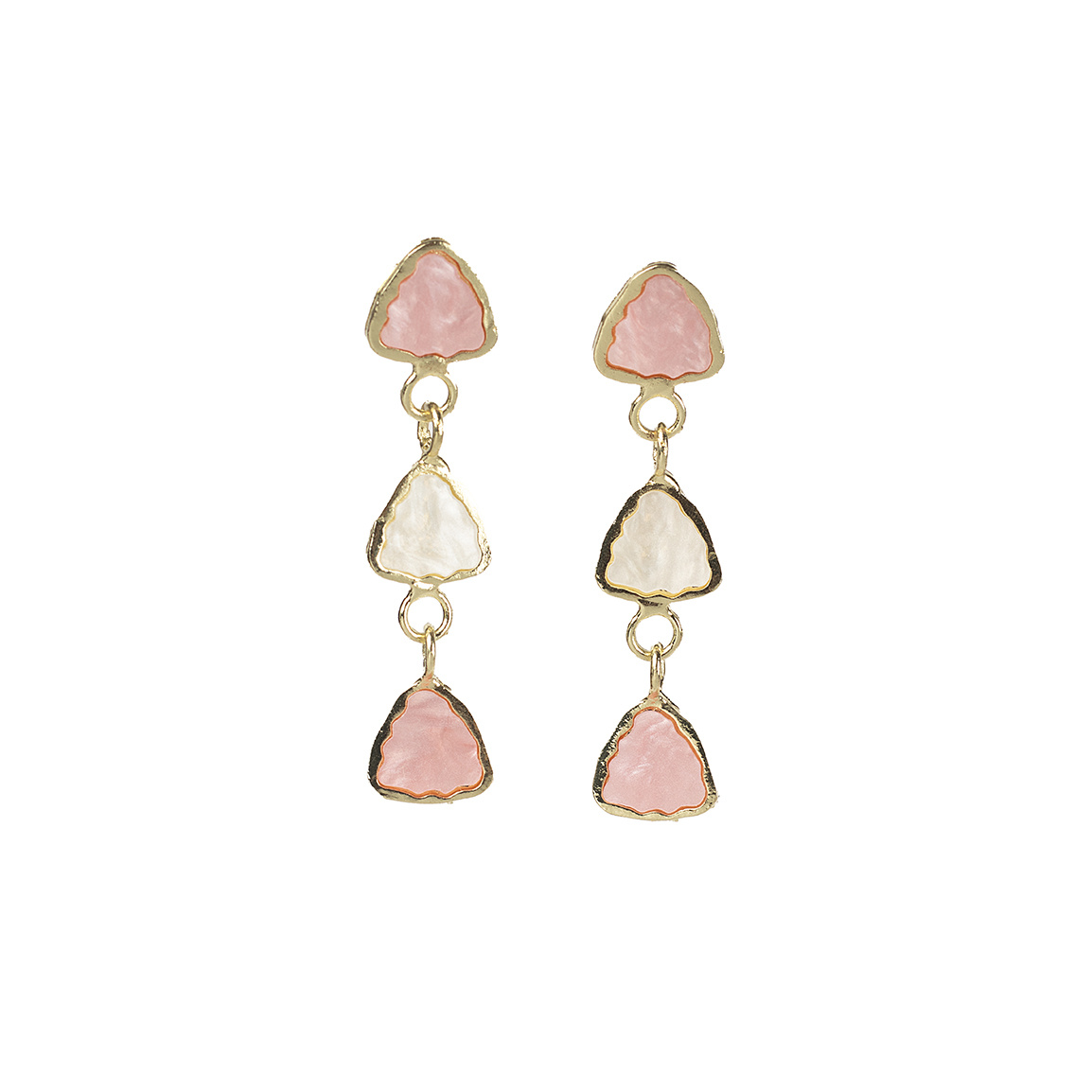 گوشواره مدل آویز میناکاری ترانه