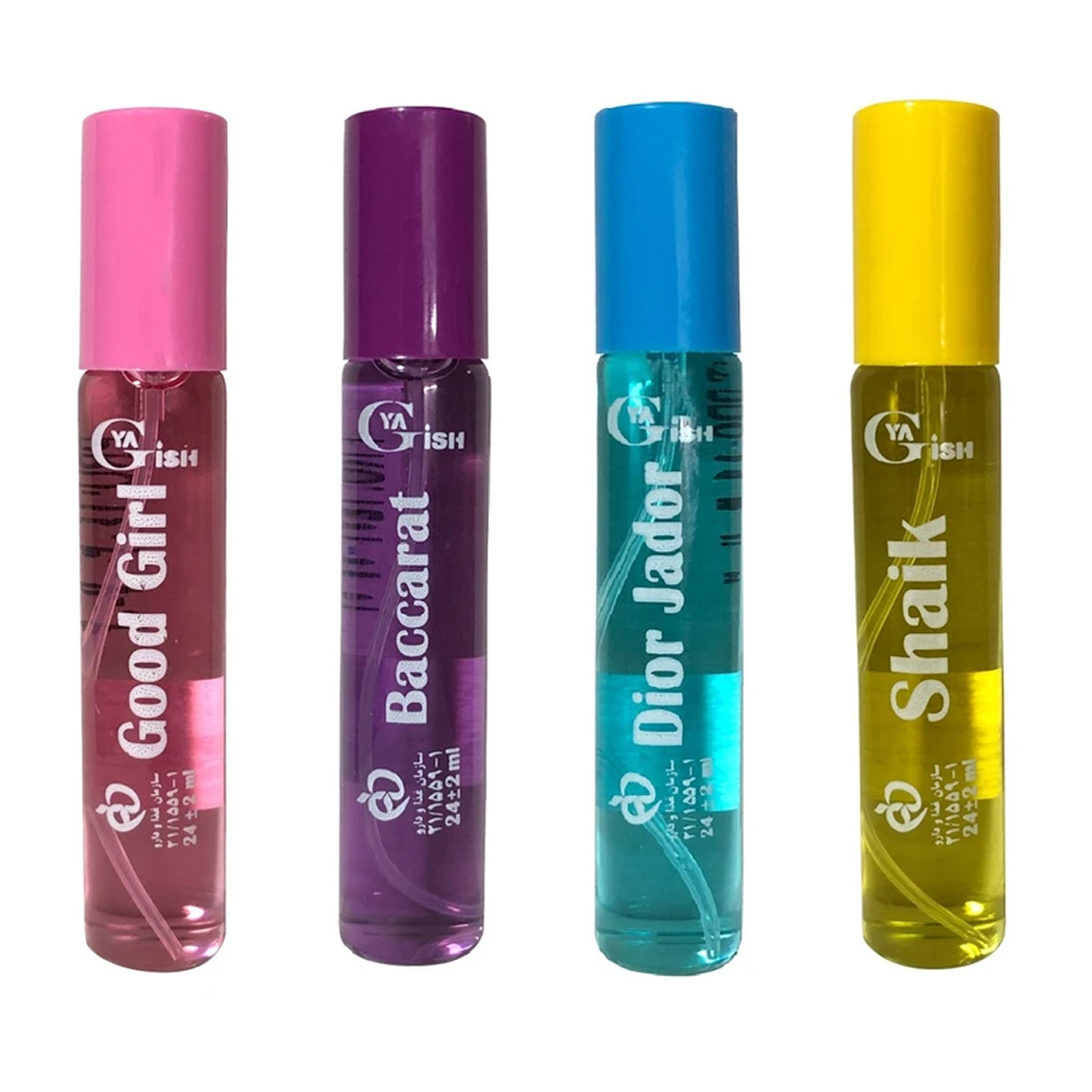 پک 4 عددی عطر جیبی زنانه حجم 24 میلی لیتر