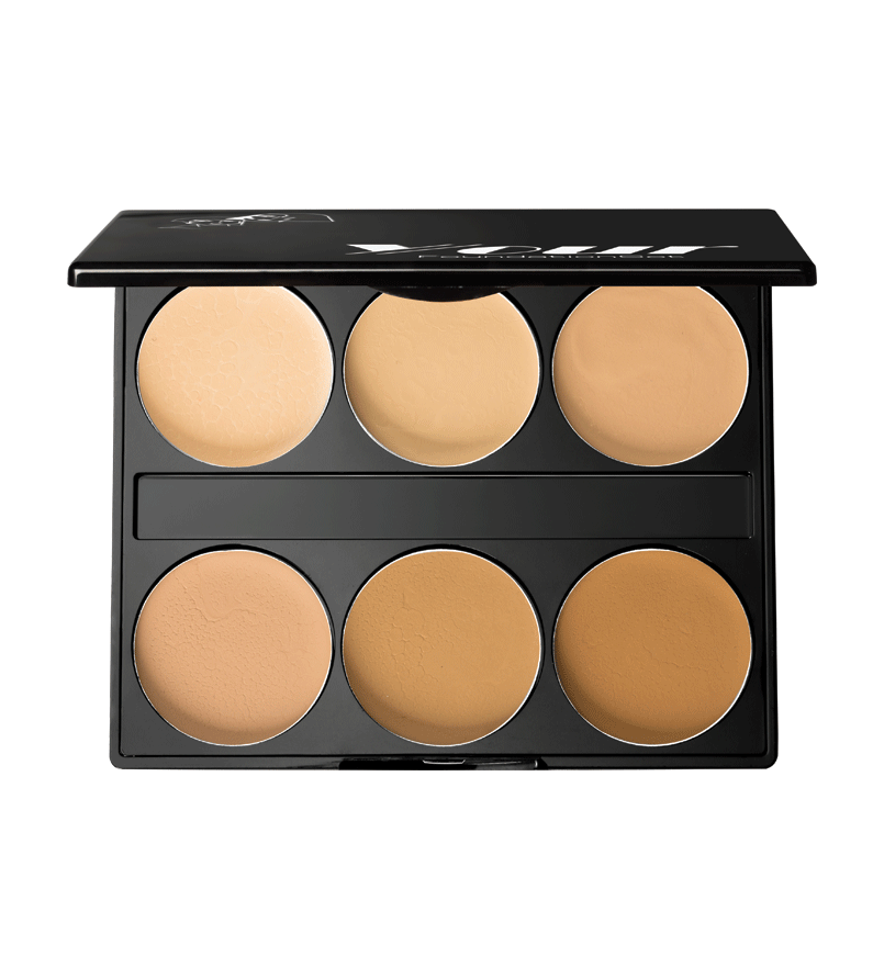 ست کرم  پودر پایه 6 رنگ