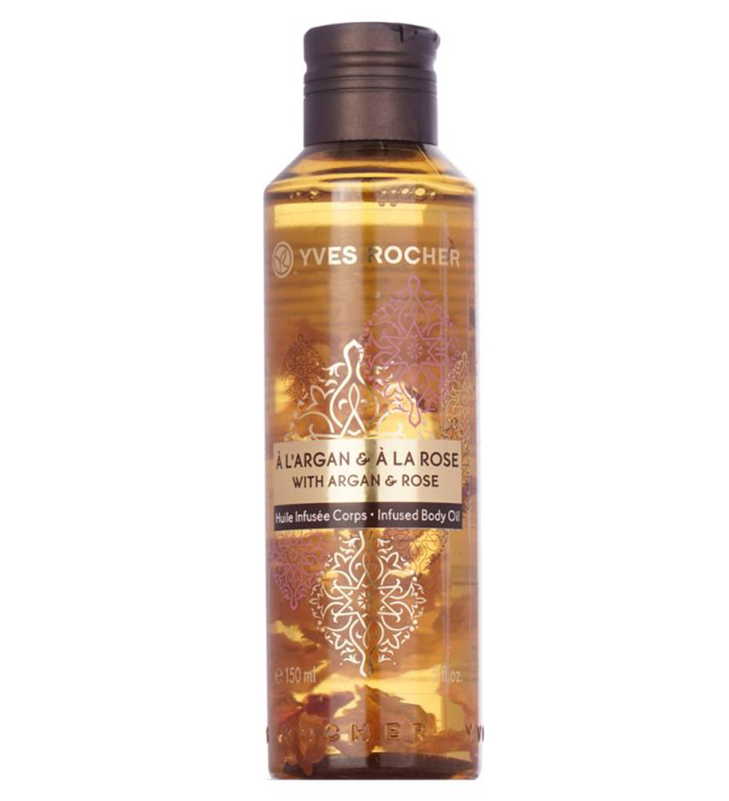 روغن بدن نرم کننده و آرامش بخش حاوی روغن آرگان و عصاره گل رز حجم 150 میل